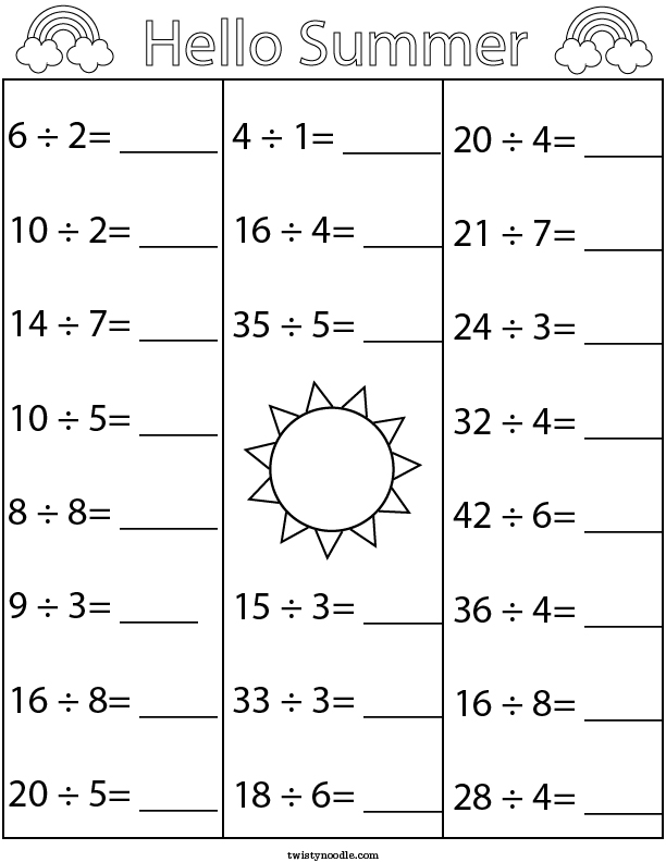 summer-division-math-worksheet-twisty-noodle